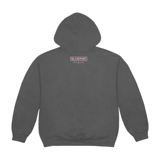 BLACKPINK Character Pullover Hoodie Grey