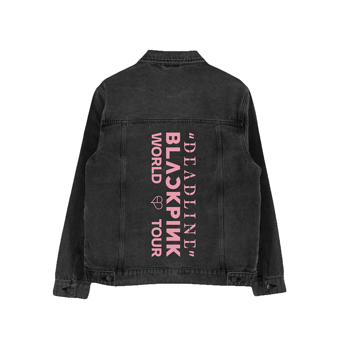 BLACKPINK Denim Jacket Dark Grey