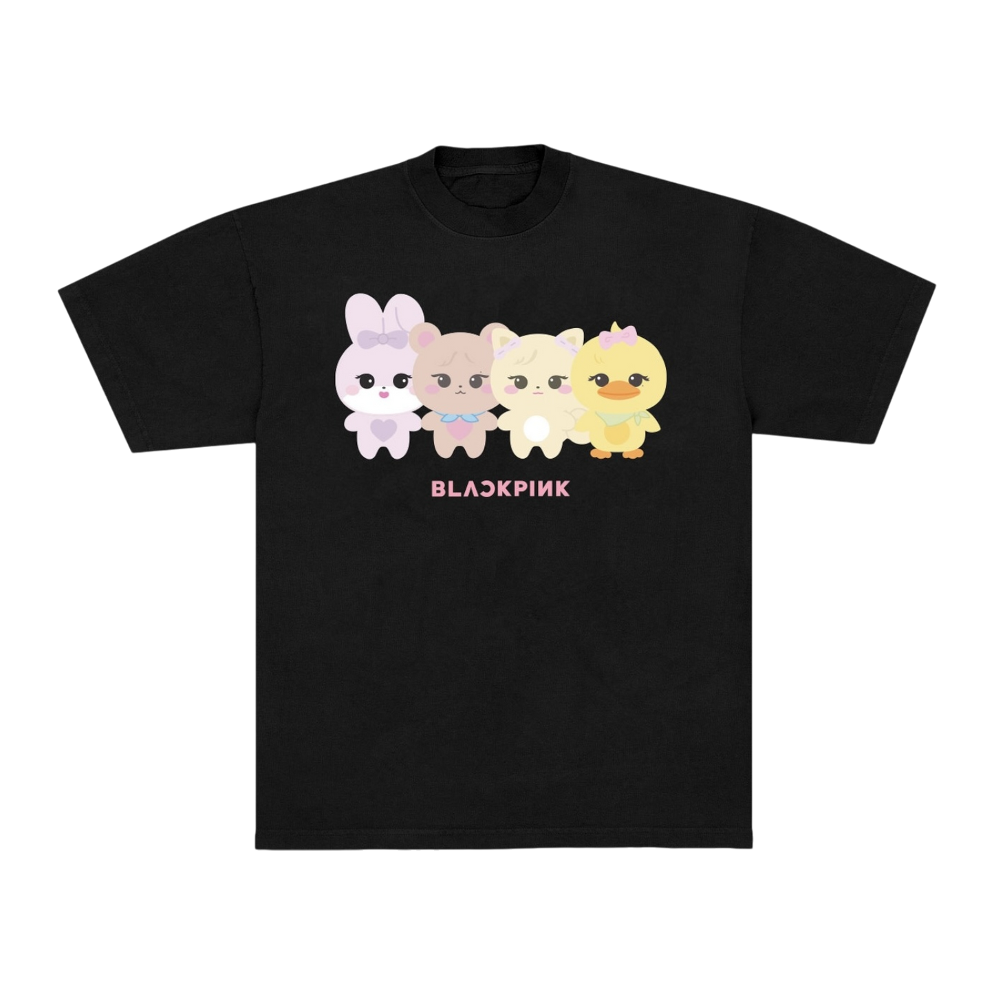 BLACKPINK Character Tee Black
