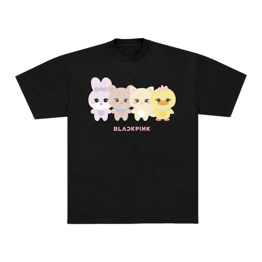 BLACKPINK Character Tee Black