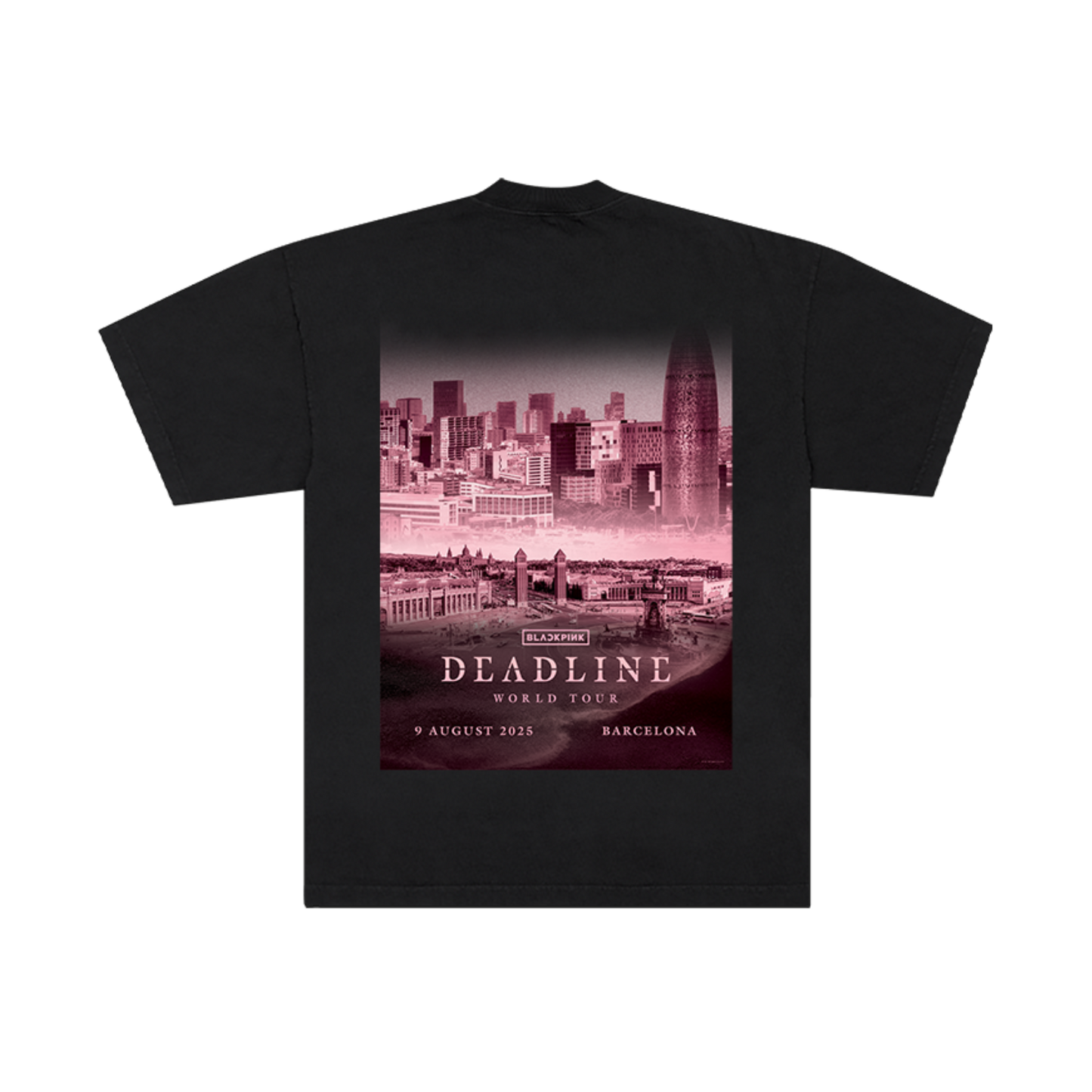 BLACKPINK Exclusive City Tee BARCELONA Black