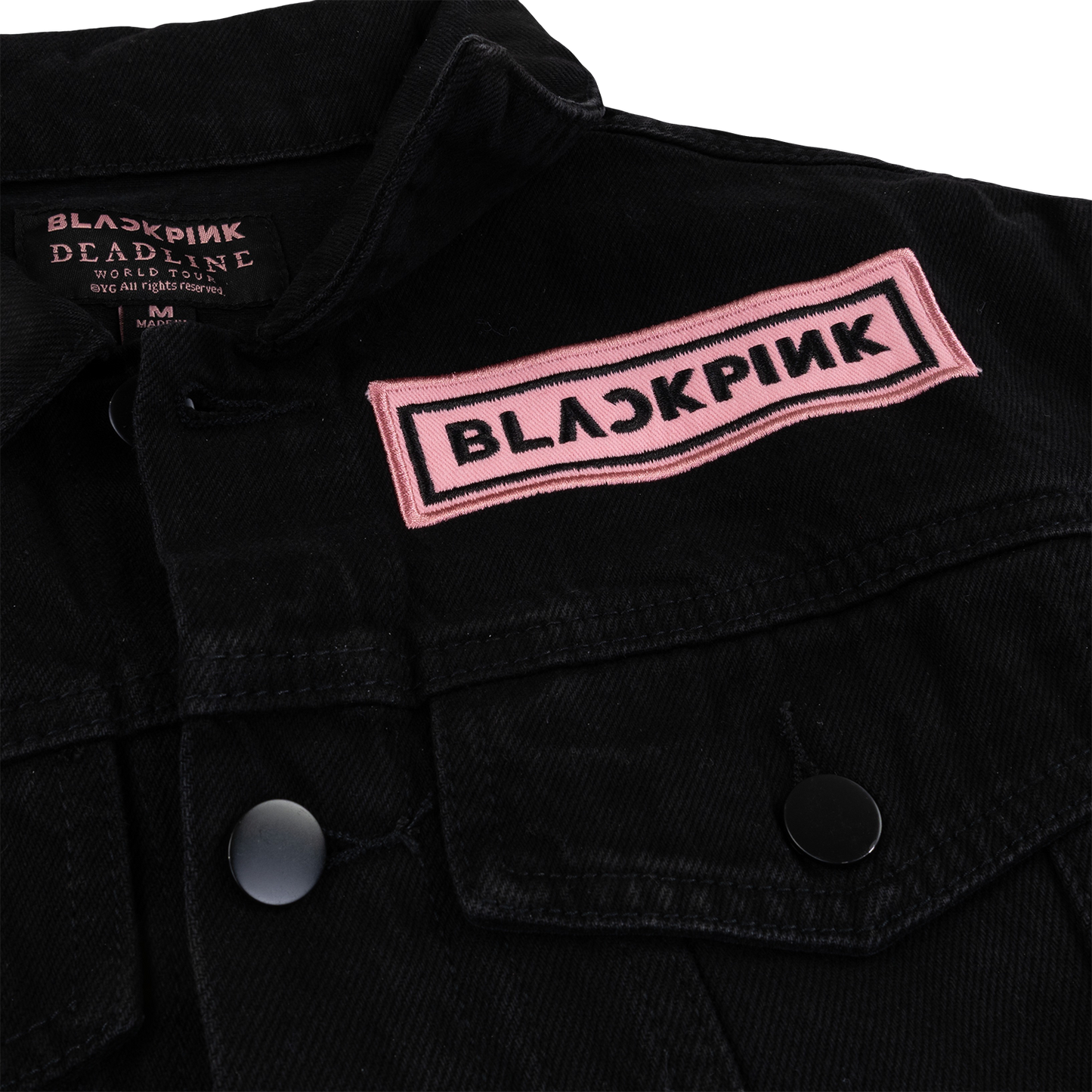BLACKPINK Denim Jacket Dark Grey
