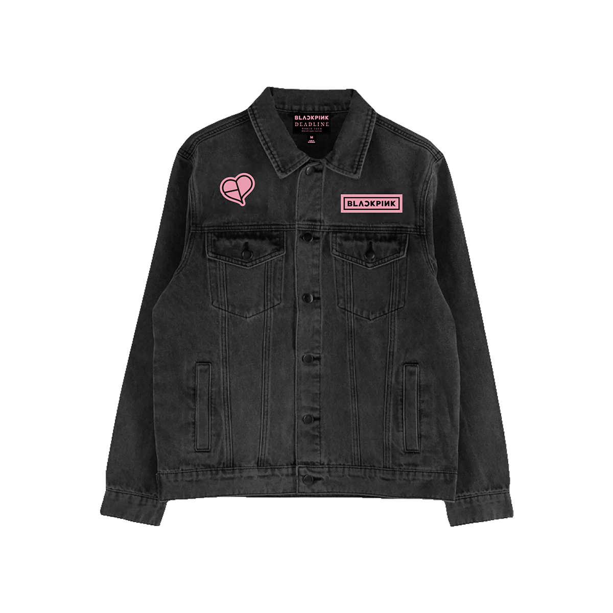 BLACKPINK Denim Jacket Dark Grey